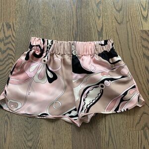 Emilio Pucci Orchidee silk twill shorts